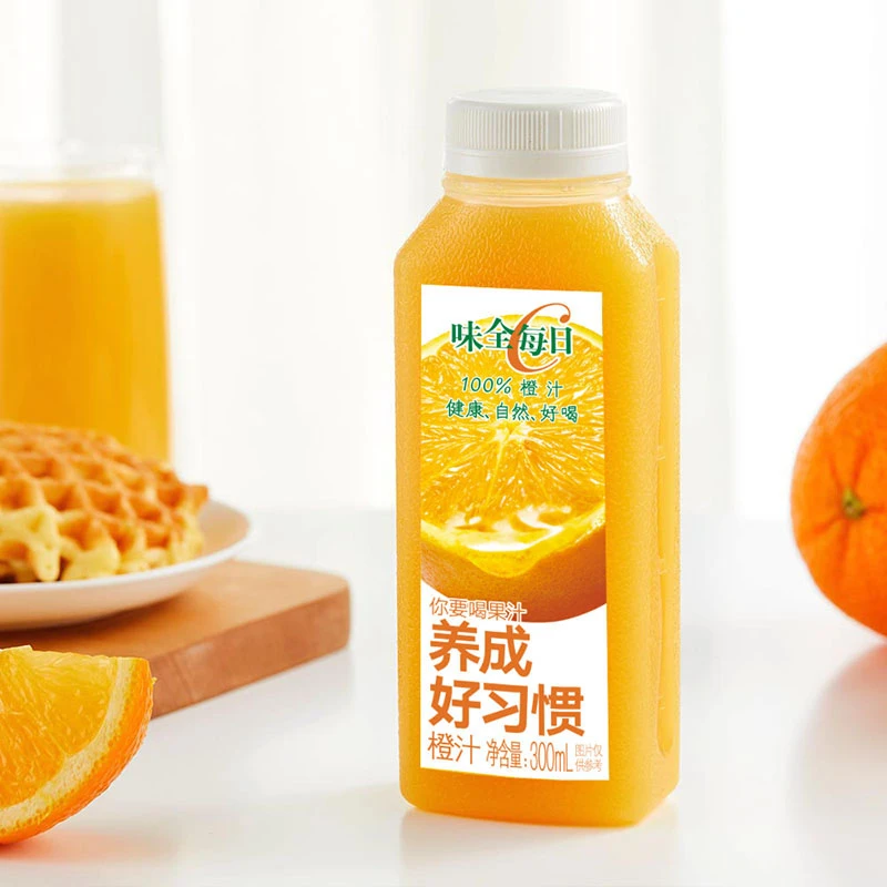 味全每日C【300ml10瓶装】橙汁小青柠葡萄苹果莓莓桃桃果