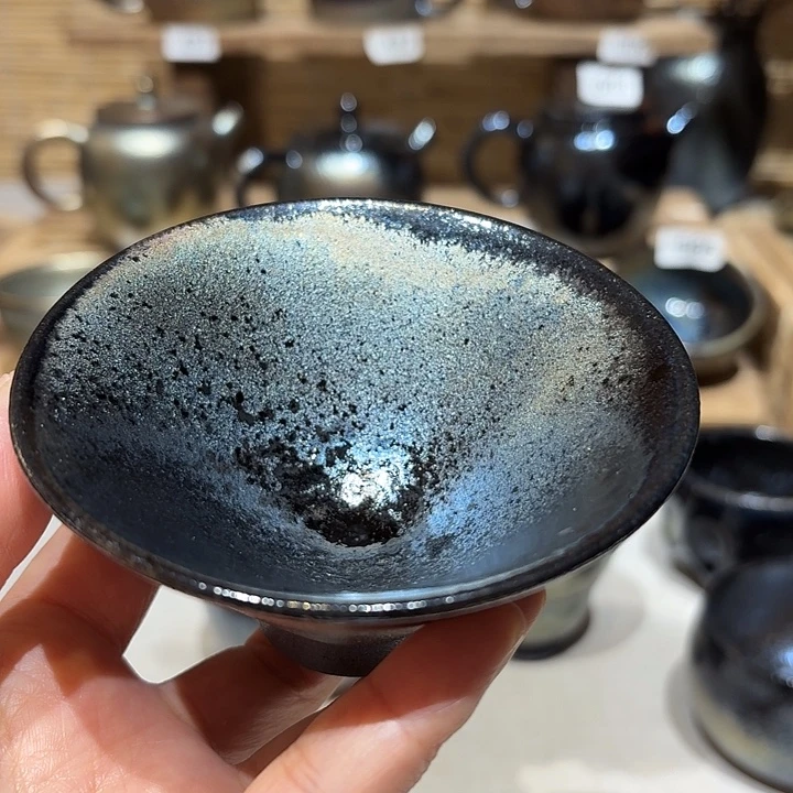 随***d壶建水紫陶紫泥柴烧杯