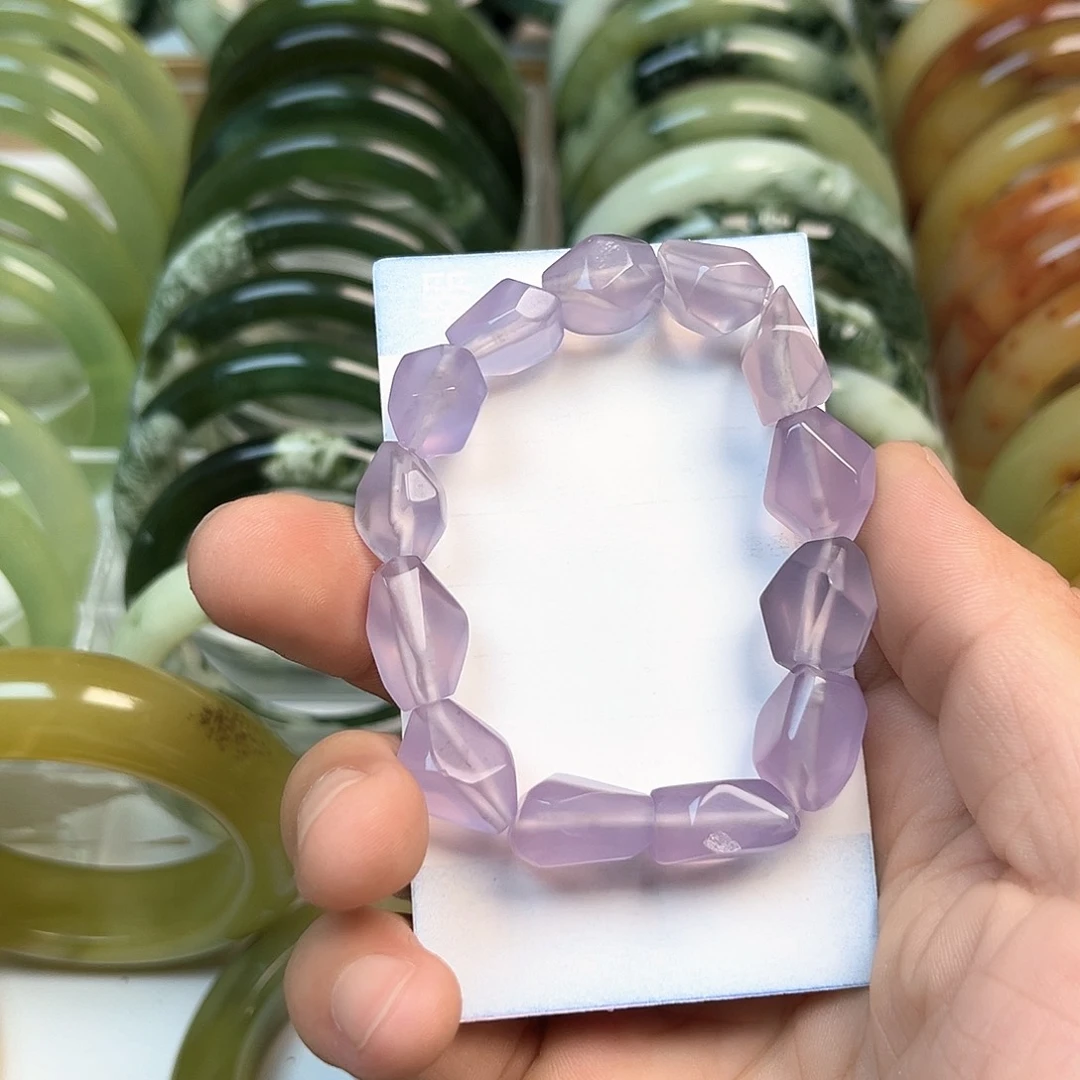 未镶嵌透闪石-蛇纹石玉手镯