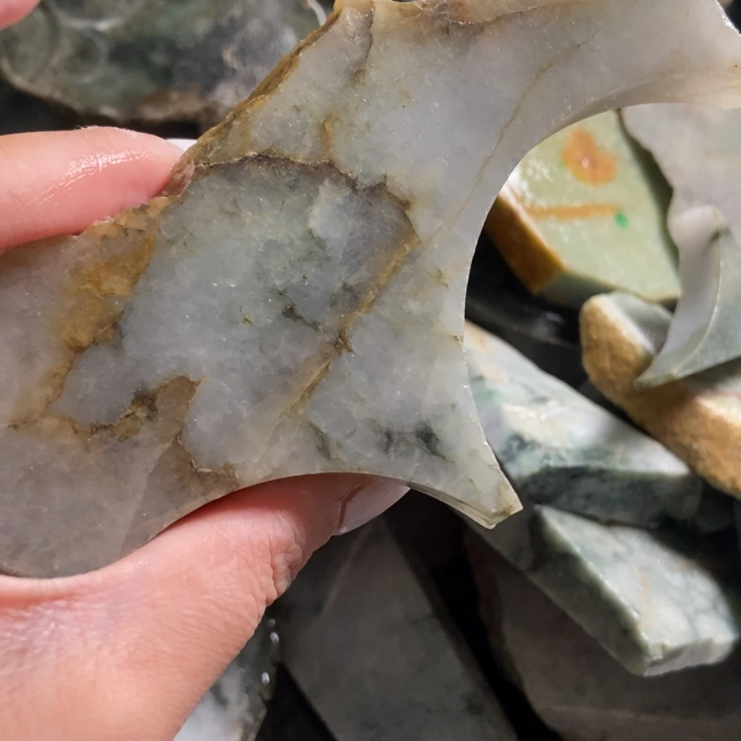 翡翠未镶嵌挂件天然翡翠