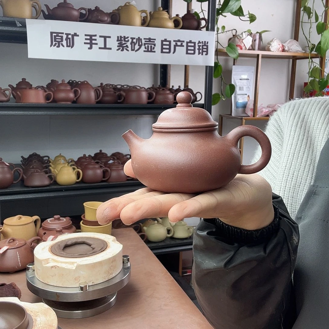 紫砂茶壶中槽清容天壶