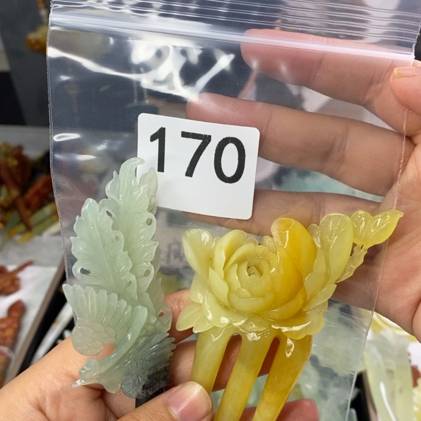 【闪购商品】岫玉发饰未镶嵌姐****?