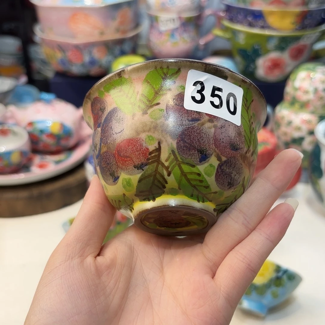 瓷片景德镇手绘高温釉下彩陶瓷茶具