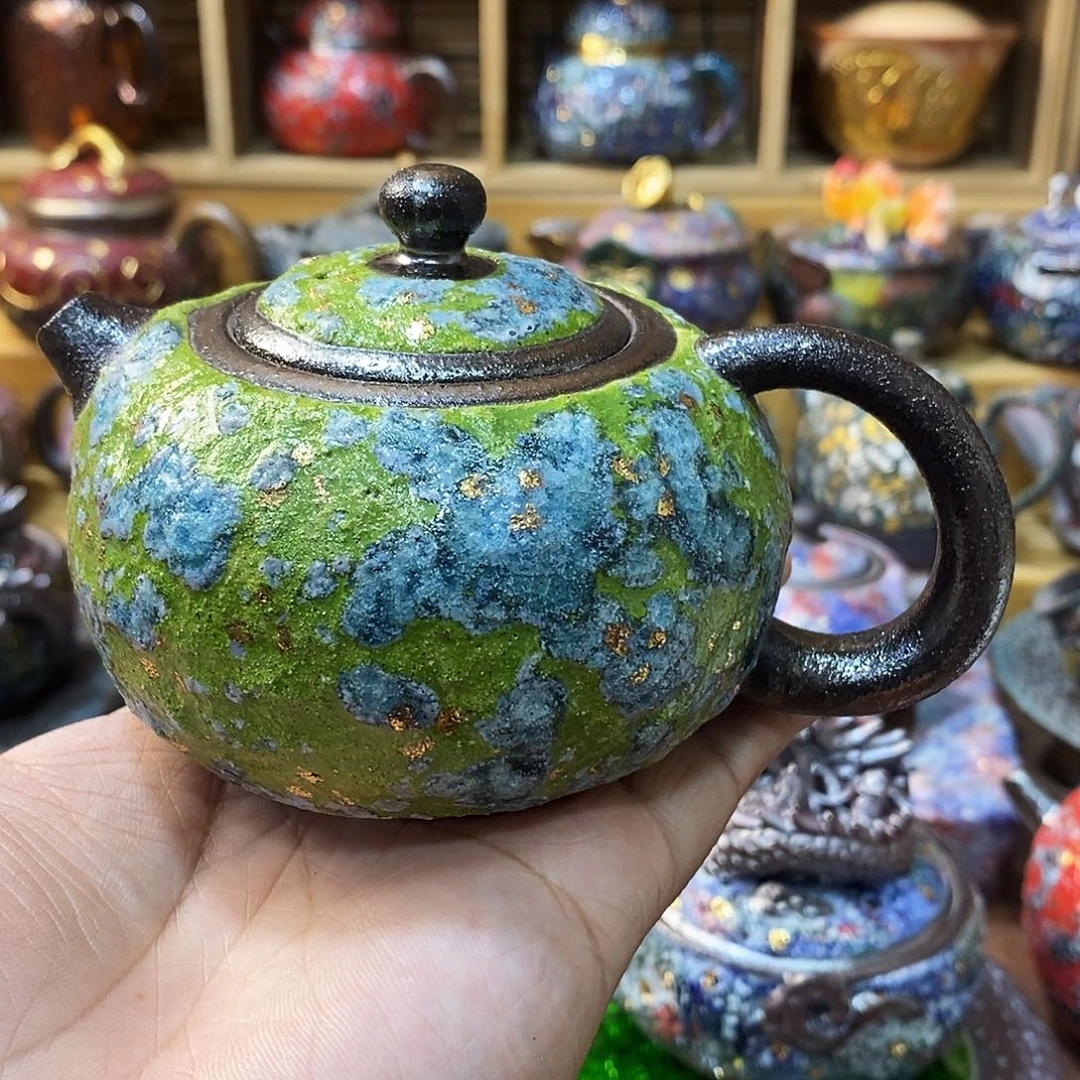 粗陶志野柴烧茶器