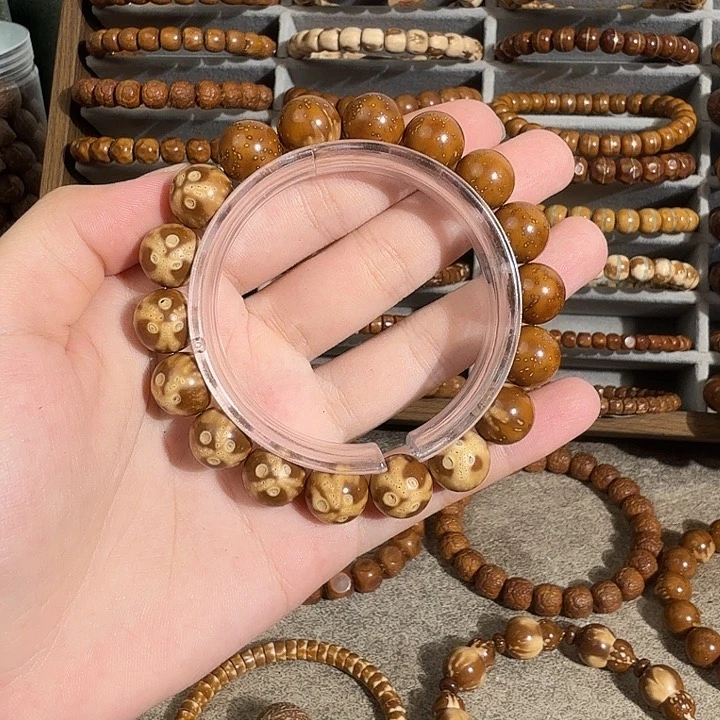 紫金鼠手串12熊猫满天星半实心圆珠
