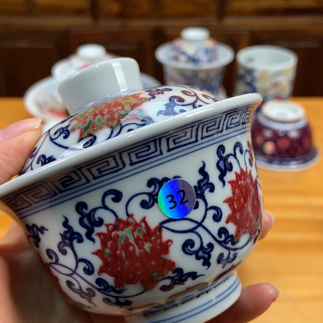 手绘现代茶具非古董