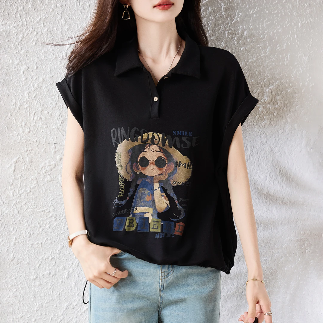 【女神新衣】2025夏季新款胖MM宽松大码气质时尚显瘦上衣