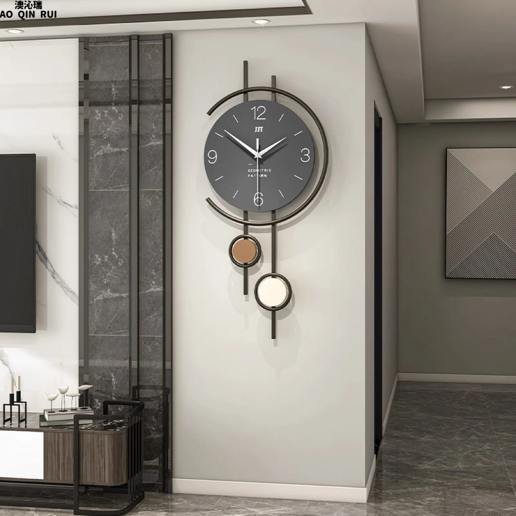 奥沁瑞轻奢高级时钟现代简约创意装饰钟表挂钟客厅2025新款餐厅表