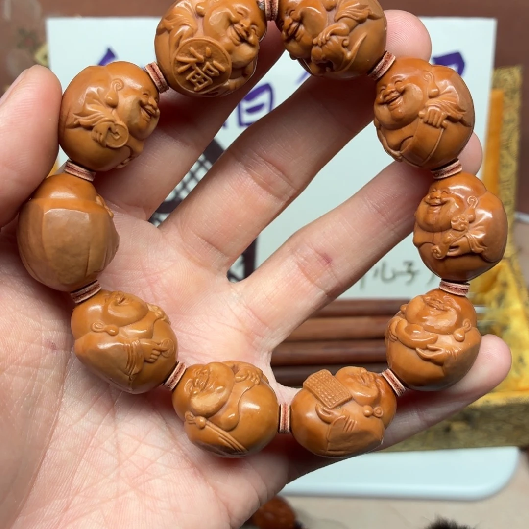 橄榄核手串包衣弥勒