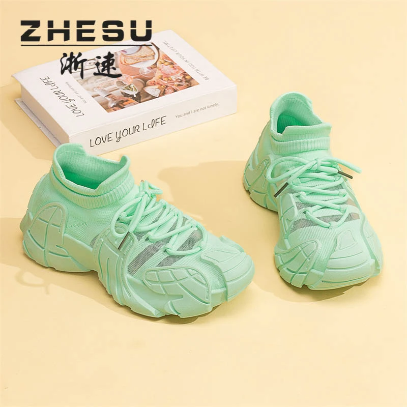 ZHESU/浙速运动鞋2025新款夏季一脚蹬袜子30-40岁鞋子鞋806