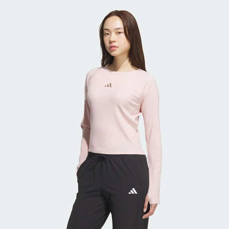 阿迪达斯 （adidas）女子运动休闲修身长袖T恤KB7755