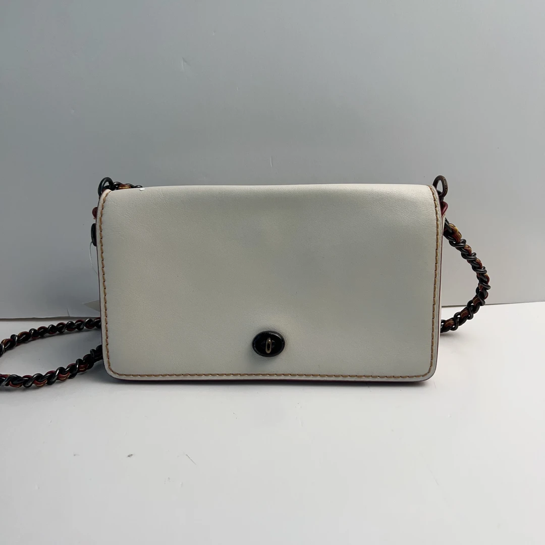 95新 COACH/蔻驰 蔻驰白色盒子斜挎包