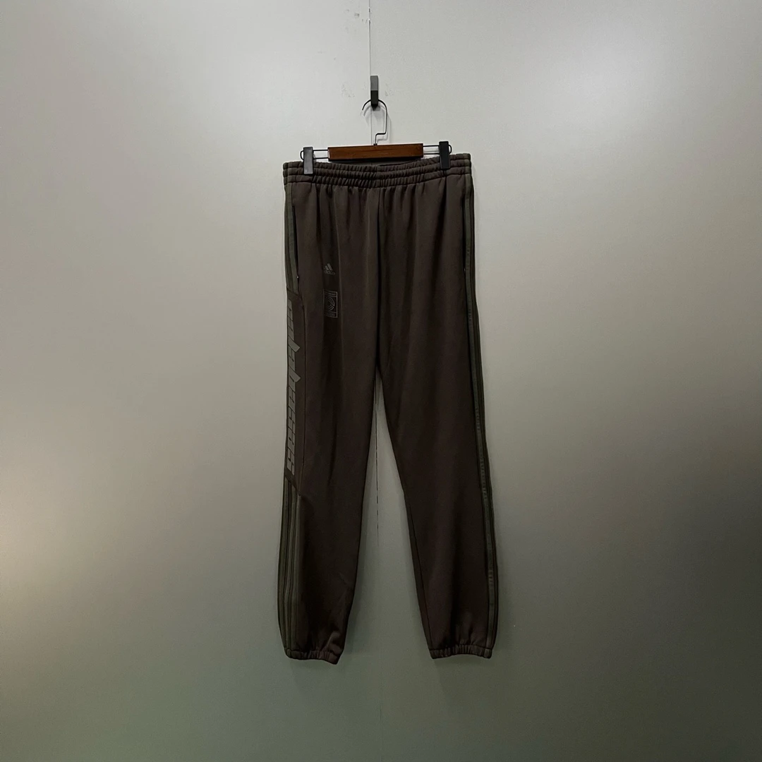 95新 maje c73 Adidas 阿迪达斯 条纹logo复古运动裤 M码 003320