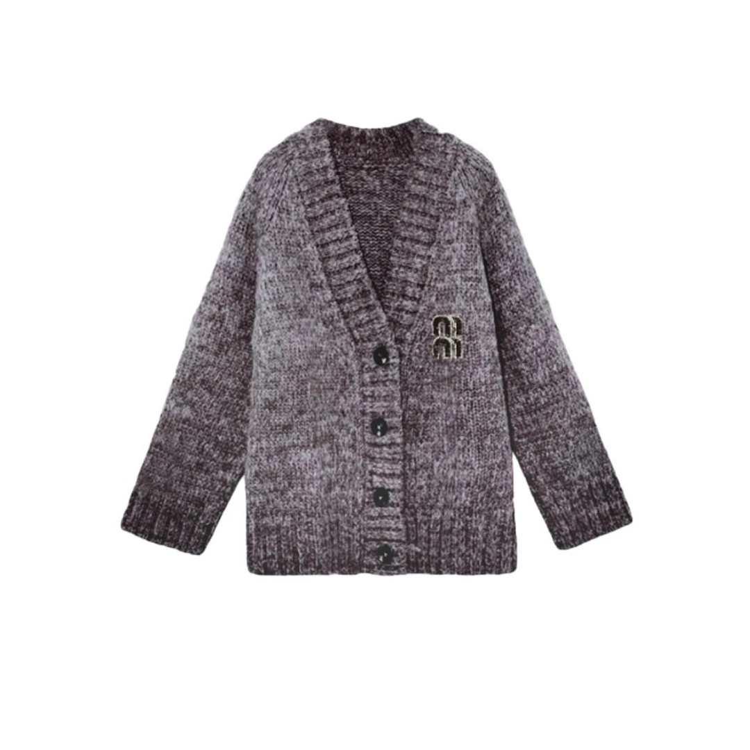 【镇店之宝】复古慵懒风毛衣开衫外套中长款针织281号 周