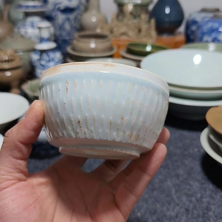 夏*湖田窑小碗一个全品