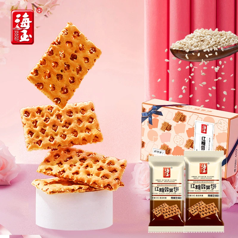 海玉 红糖蜂巢饼干整箱 山西特产