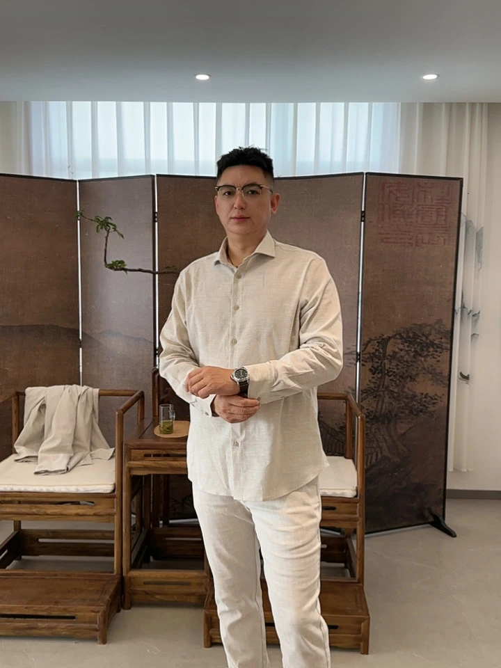 【贵族级面料】男士亚麻长袖衬衣 商务休闲必备单品