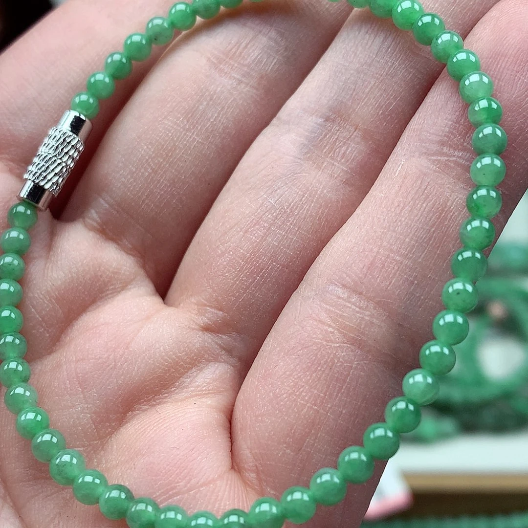 翡翠未镶嵌毛衣链