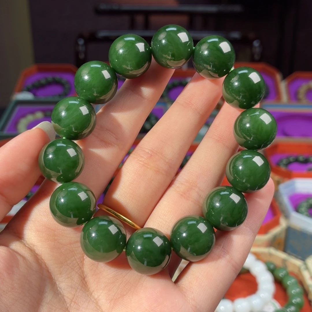 和田玉（碧玉）未镶嵌手串