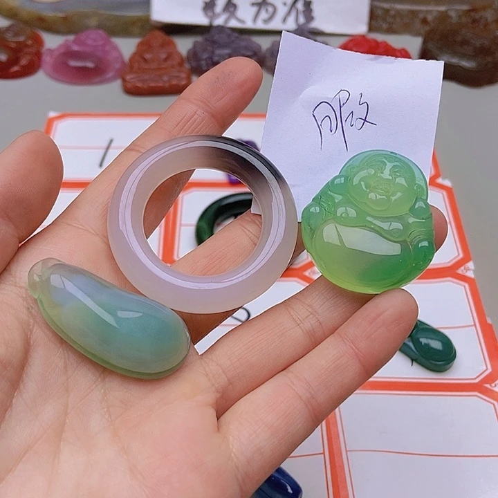 【闪购商品】未镶嵌玛瑙/玉髓珠宝半成品大*翁