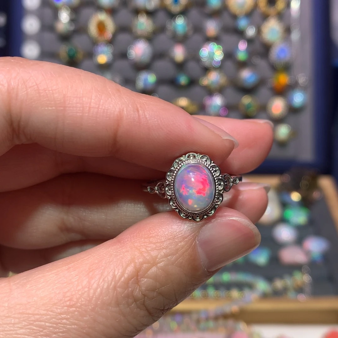 银S925镶嵌欧泊戒指款式J***a