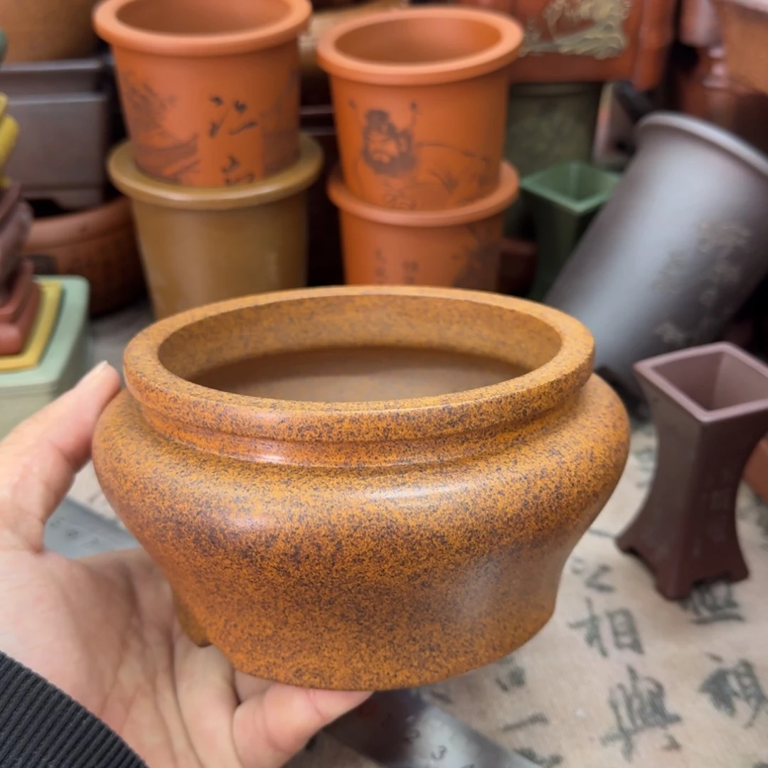 紫砂花盆宜兴紫砂正品11x6.5