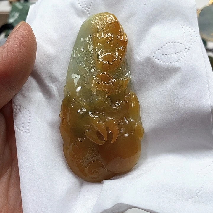 未镶嵌定制翡翠龙牌 净货 48小时鉴赏期