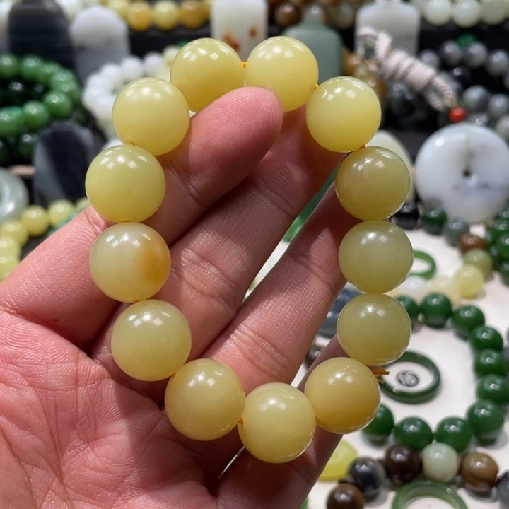 和田玉未镶嵌手串