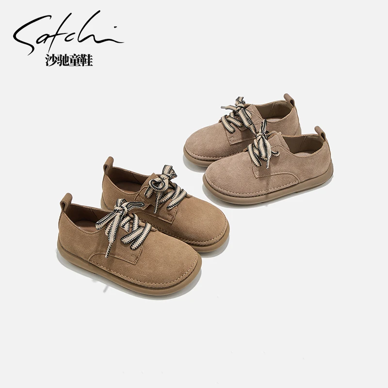 【焦糖贝果】沙驰童鞋2025春款公主软底时尚百搭女孩童板鞋25010