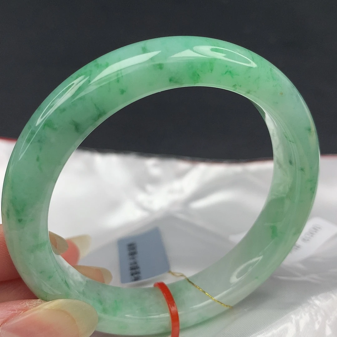 翡翠未镶嵌手镯5455圈031
