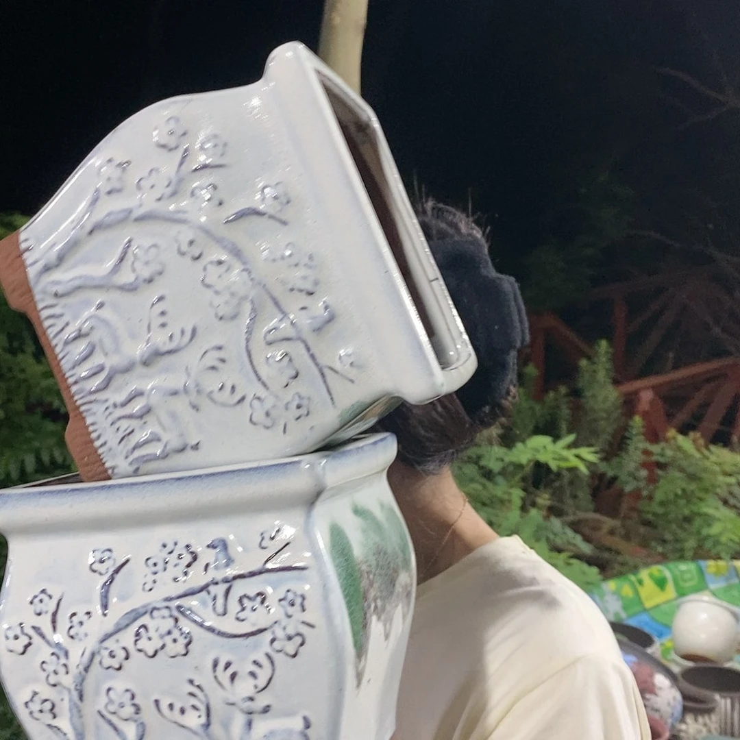 紫砂花盆瑕疵15/16