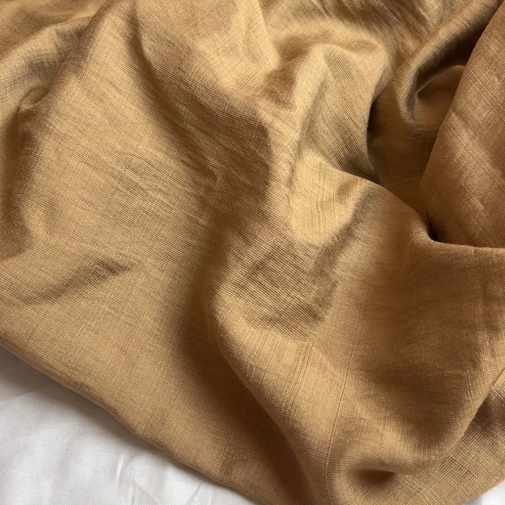 卡其色麻棉1米。