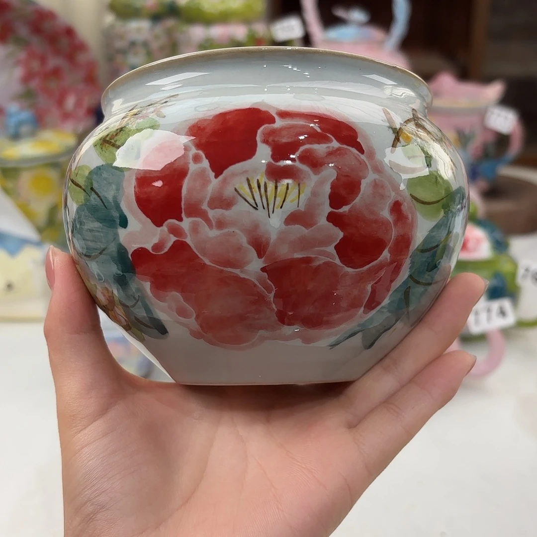 景德镇手绘高温釉下彩陶瓷茶具