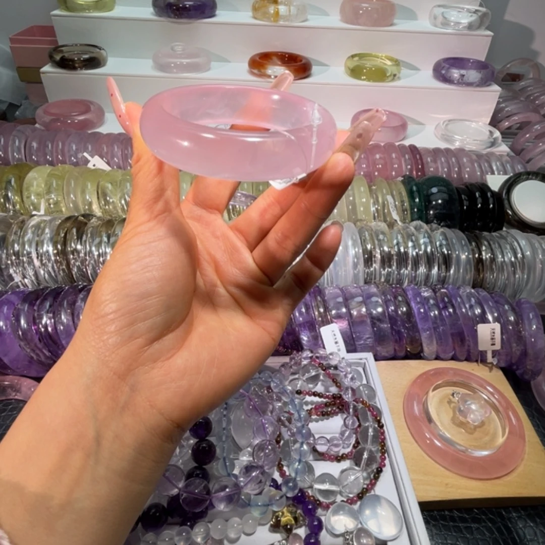 手镯水晶未镶嵌手镯57.7圈口39号