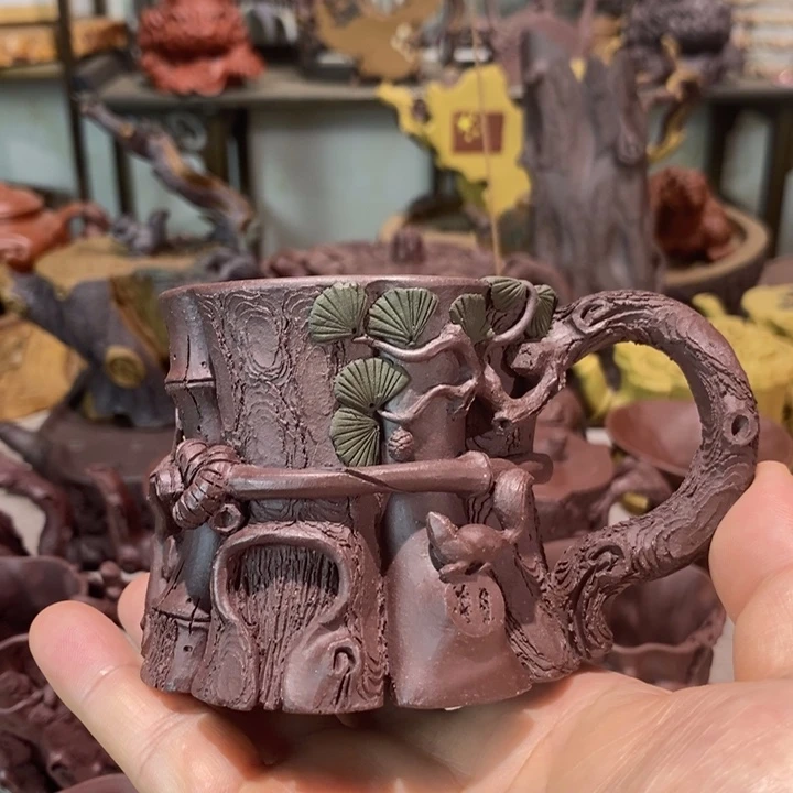 紫砂茶杯微瑕起泡了