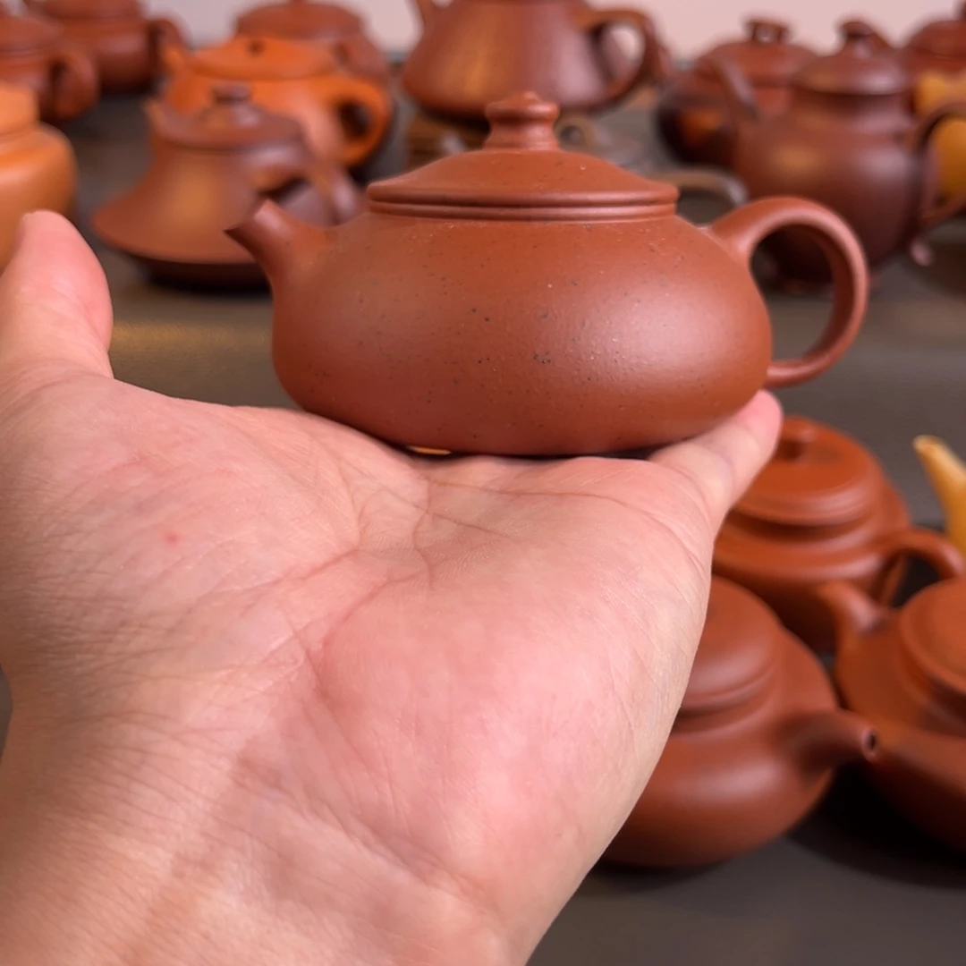 茶壶紫砂半手工制作小红泥