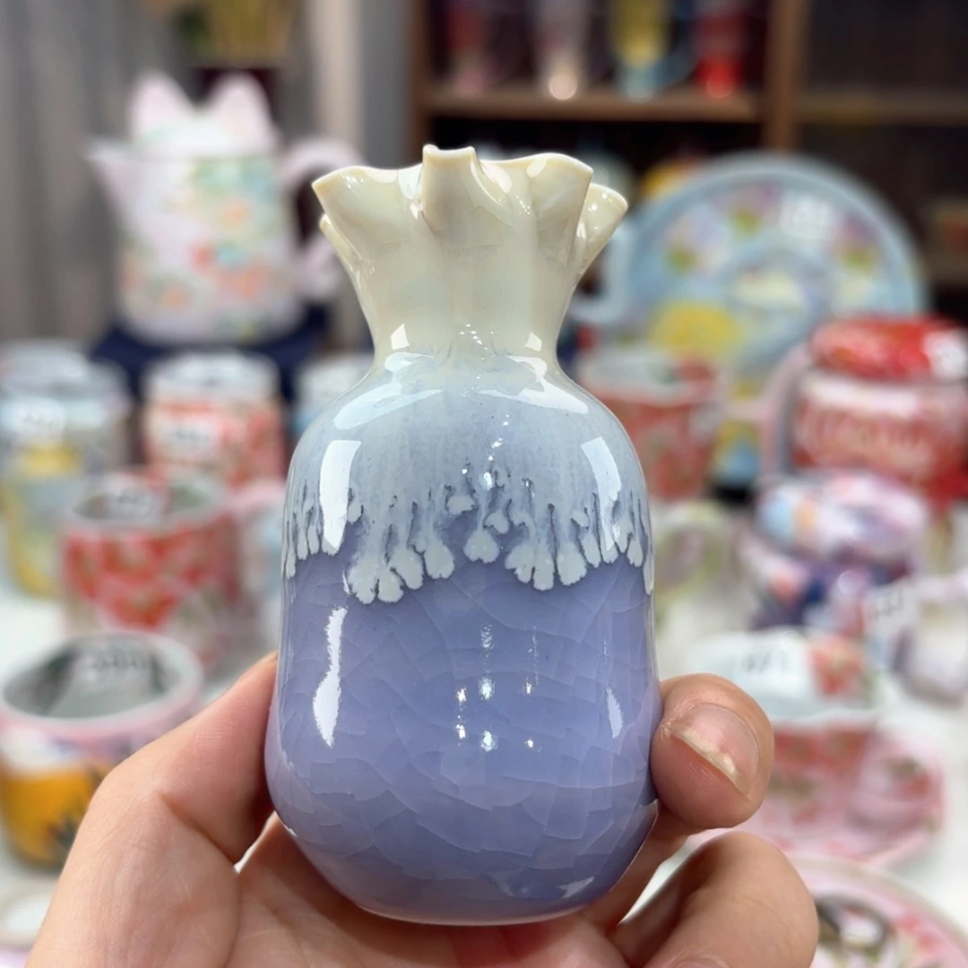 景德镇手绘高温釉下彩陶瓷茶具