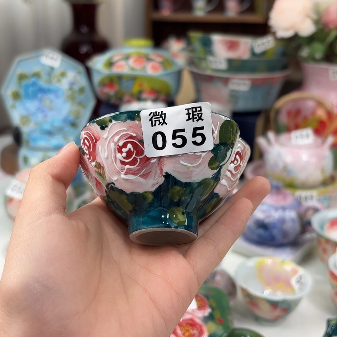 景德镇手绘高温釉下彩陶瓷茶具