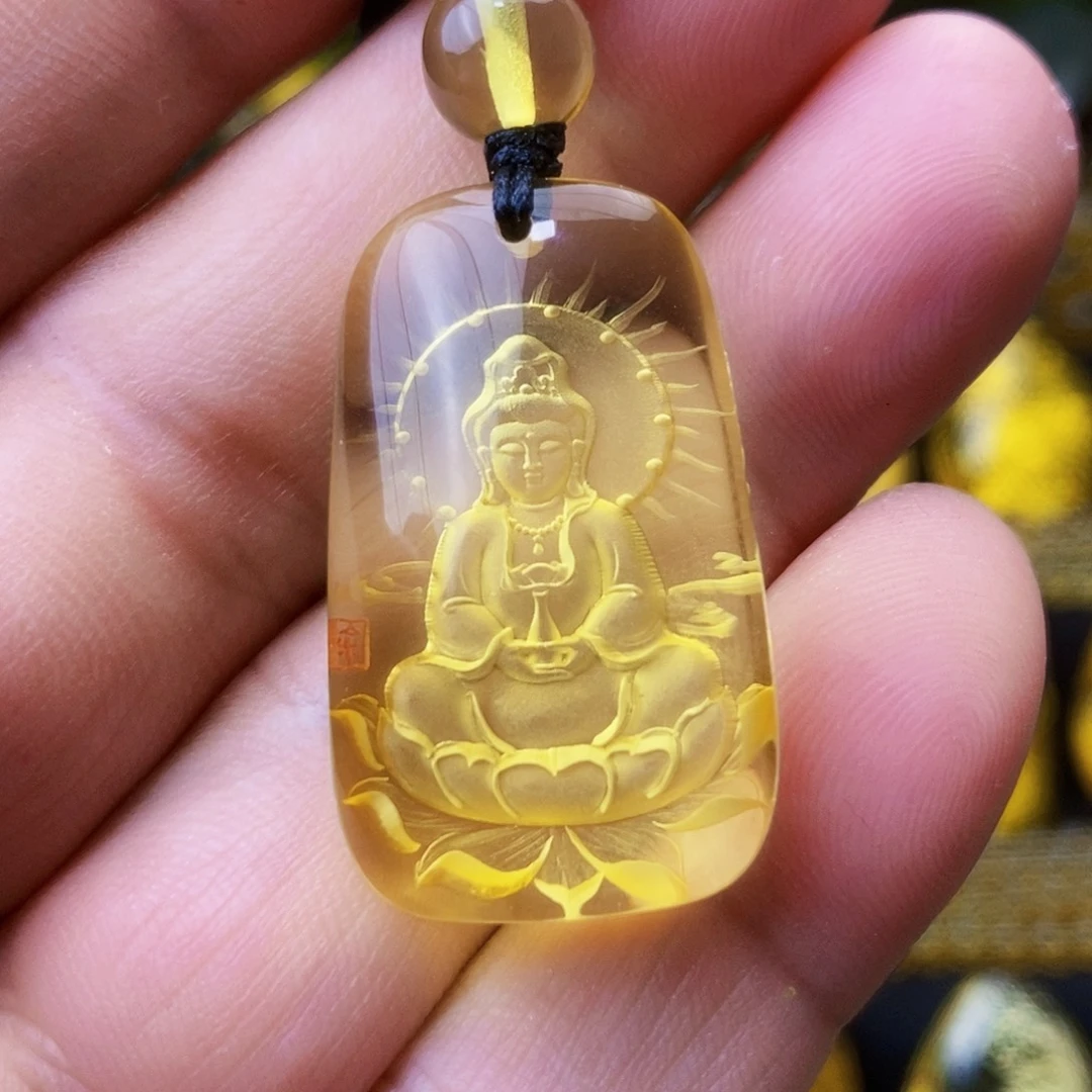 【闪购商品】金珀吊坠(不含链)未镶嵌