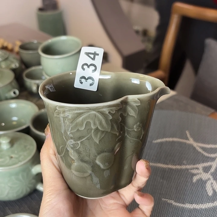 龙泉云间青瓷小米茶器