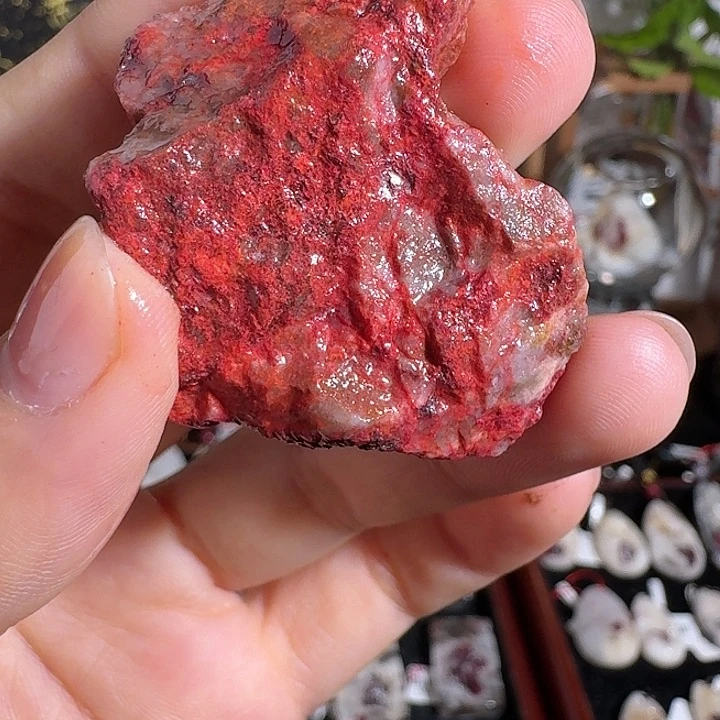 天然辰砂朱砂毛料