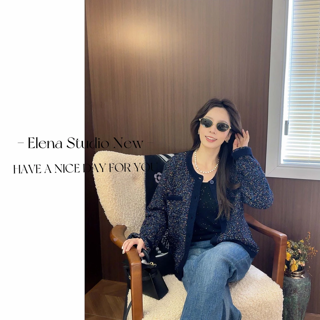 大甜甜【繁星点点】设计感轻奢精致彩点高订高级气质外套