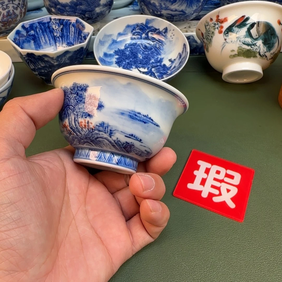 纯手工纯手绘茶具石头开片82