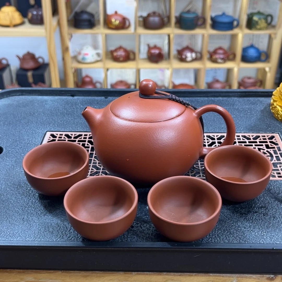 紫砂紫砂胖西施（一壶四杯）