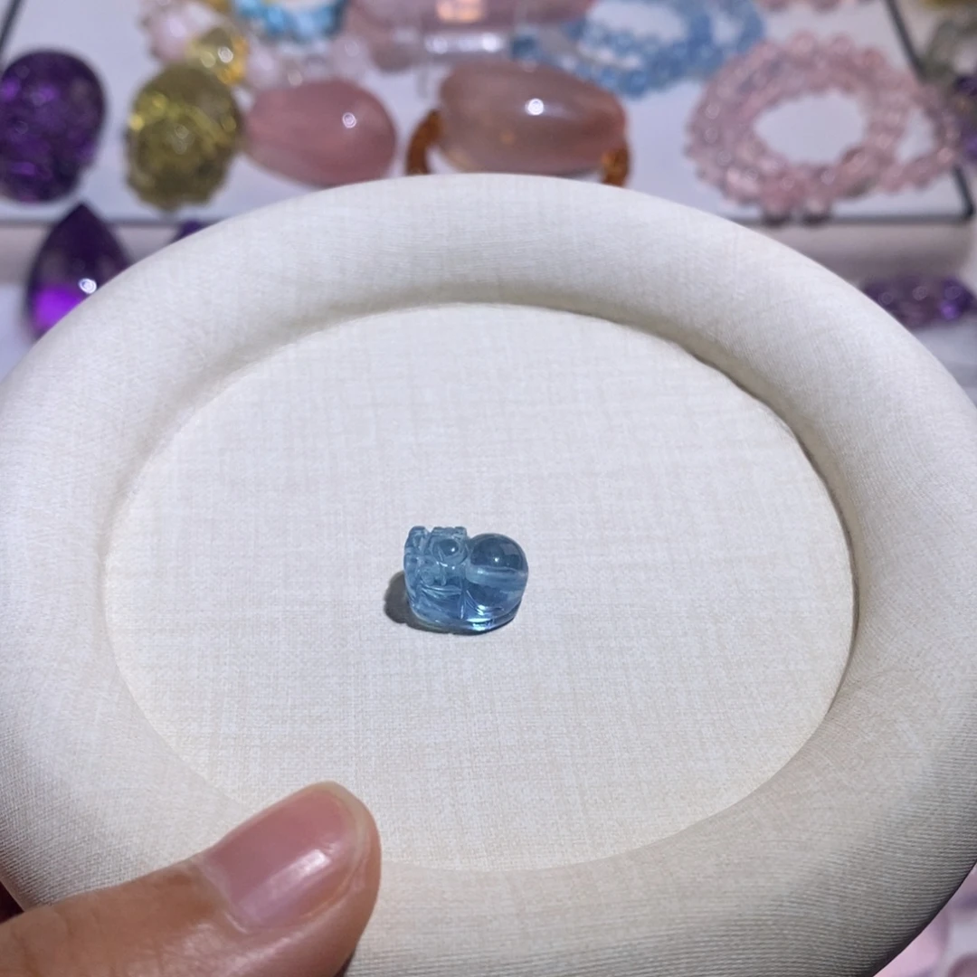 海蓝宝石裸石吊坠