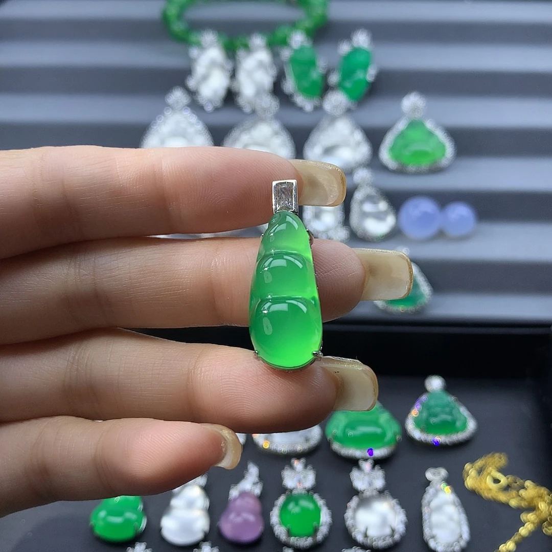 玛瑙/玉髓银S925镶嵌颈饰