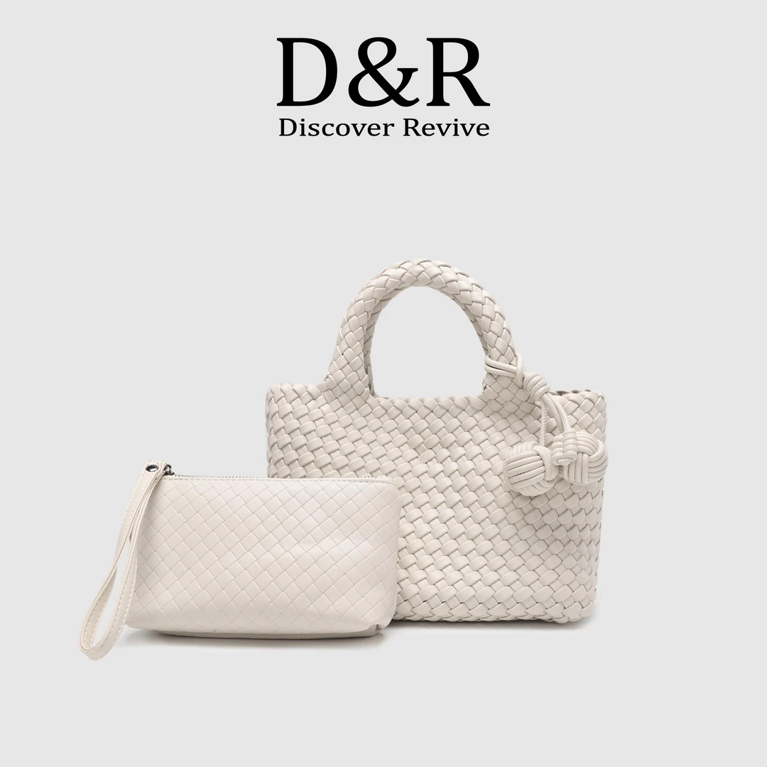 Discover Revive 春夏新款时尚百搭精致贵气手工编织手提包E516