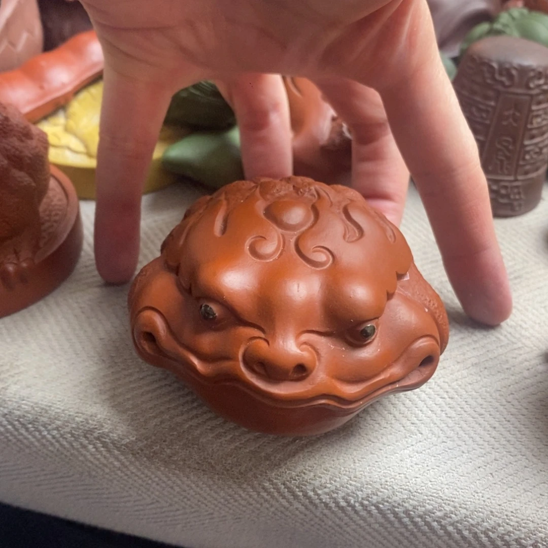 【闪购商品】紫砂茶宠小*爷紫砂瑕疵