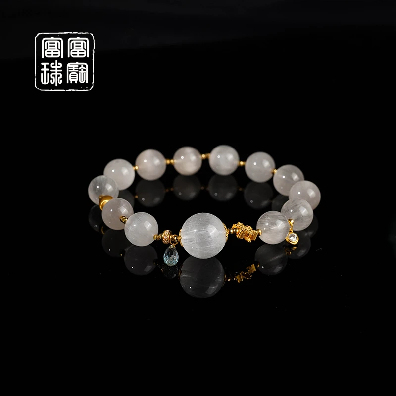 【海与风】富富珠宝 水晶18k金时尚手串(天然珠宝多样性发)