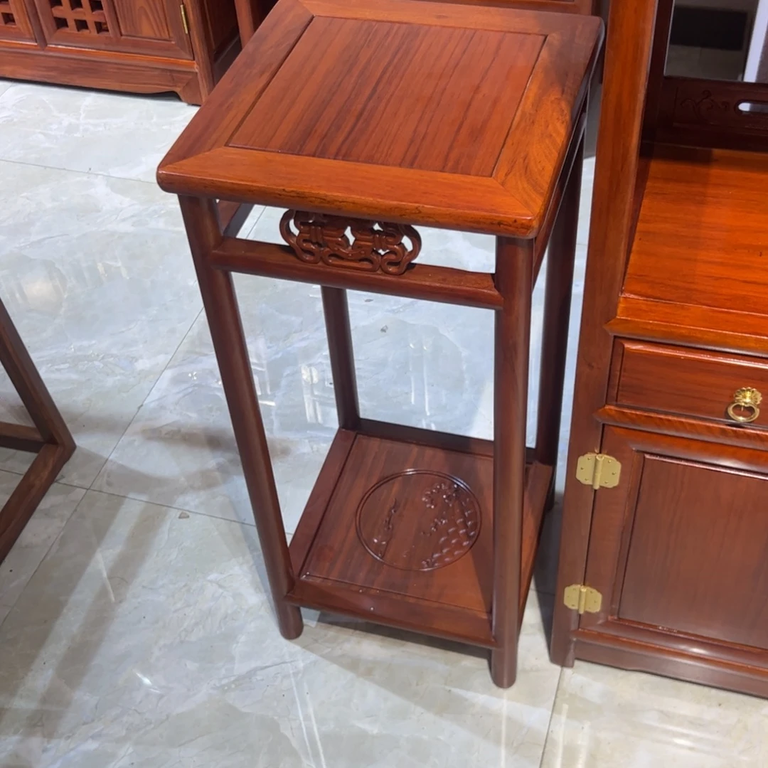 花梨木类成套家具花架一对